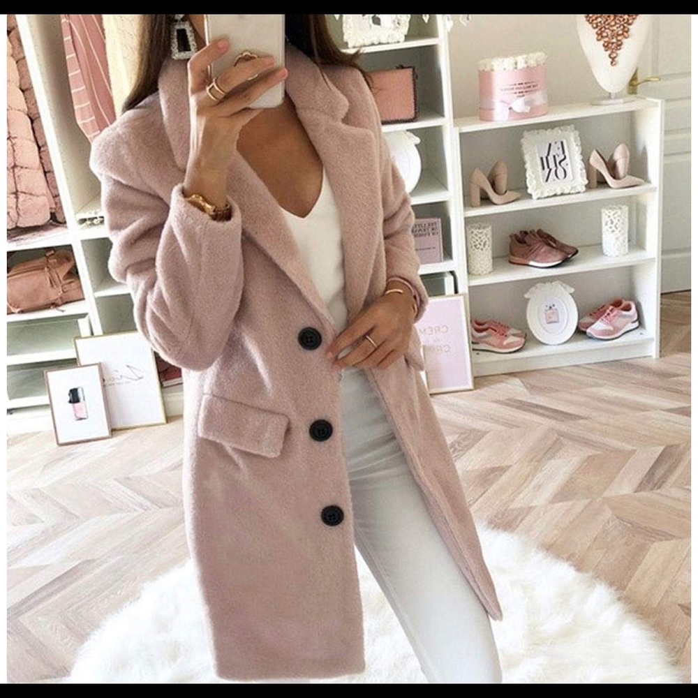 NWT soft, cozy pink jacket/cardigan
